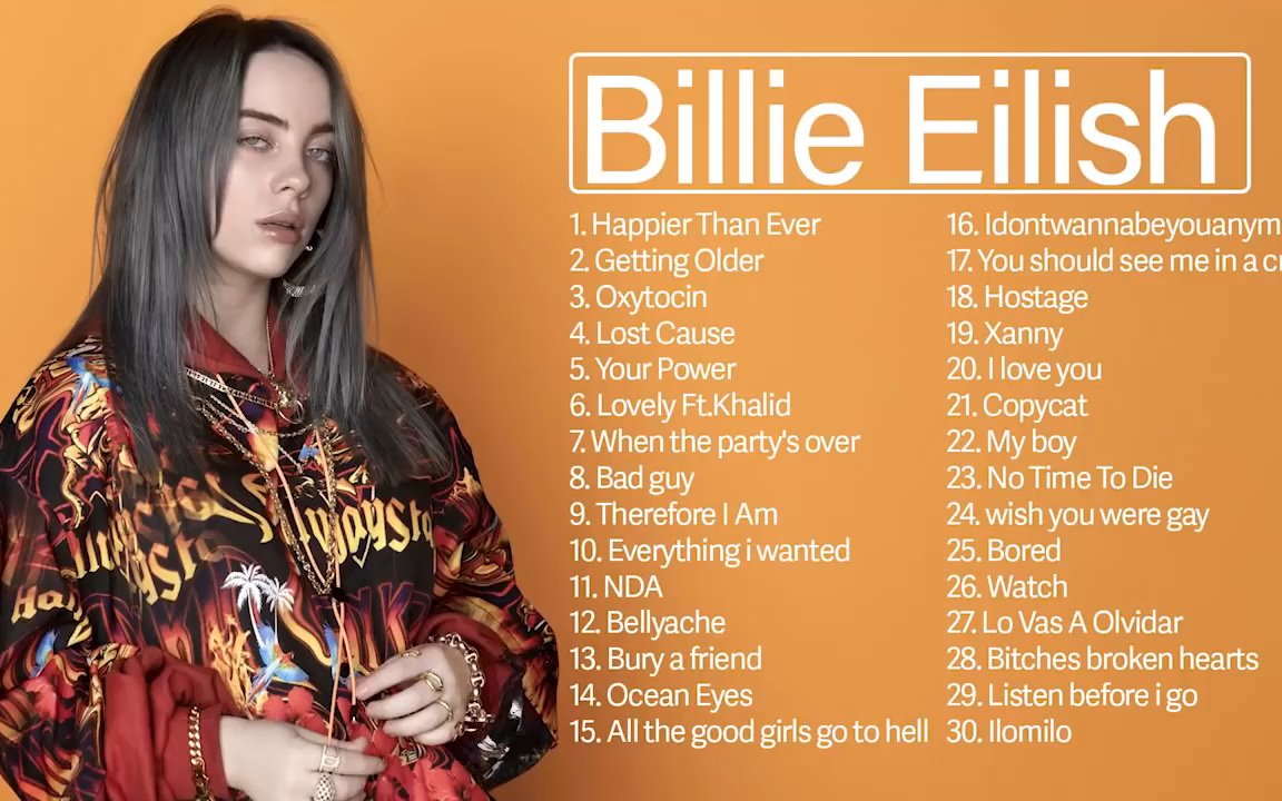 [图]比莉·艾利什（BillieEilish） 2021 -最佳播放列表完整版专辑