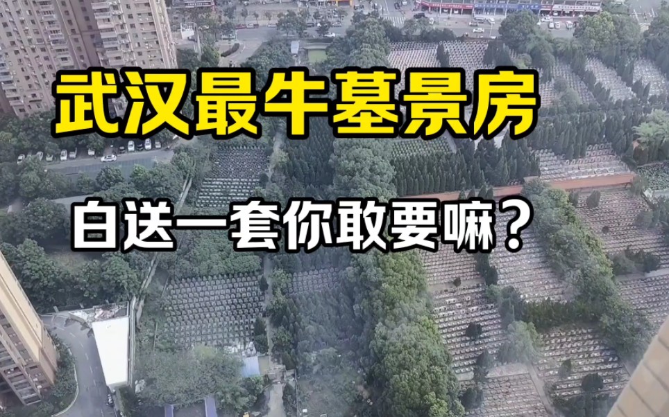 武汉最牛“墓景房”,推开窗就能看到一排排墓地!业主胆子真大!哔哩哔哩bilibili