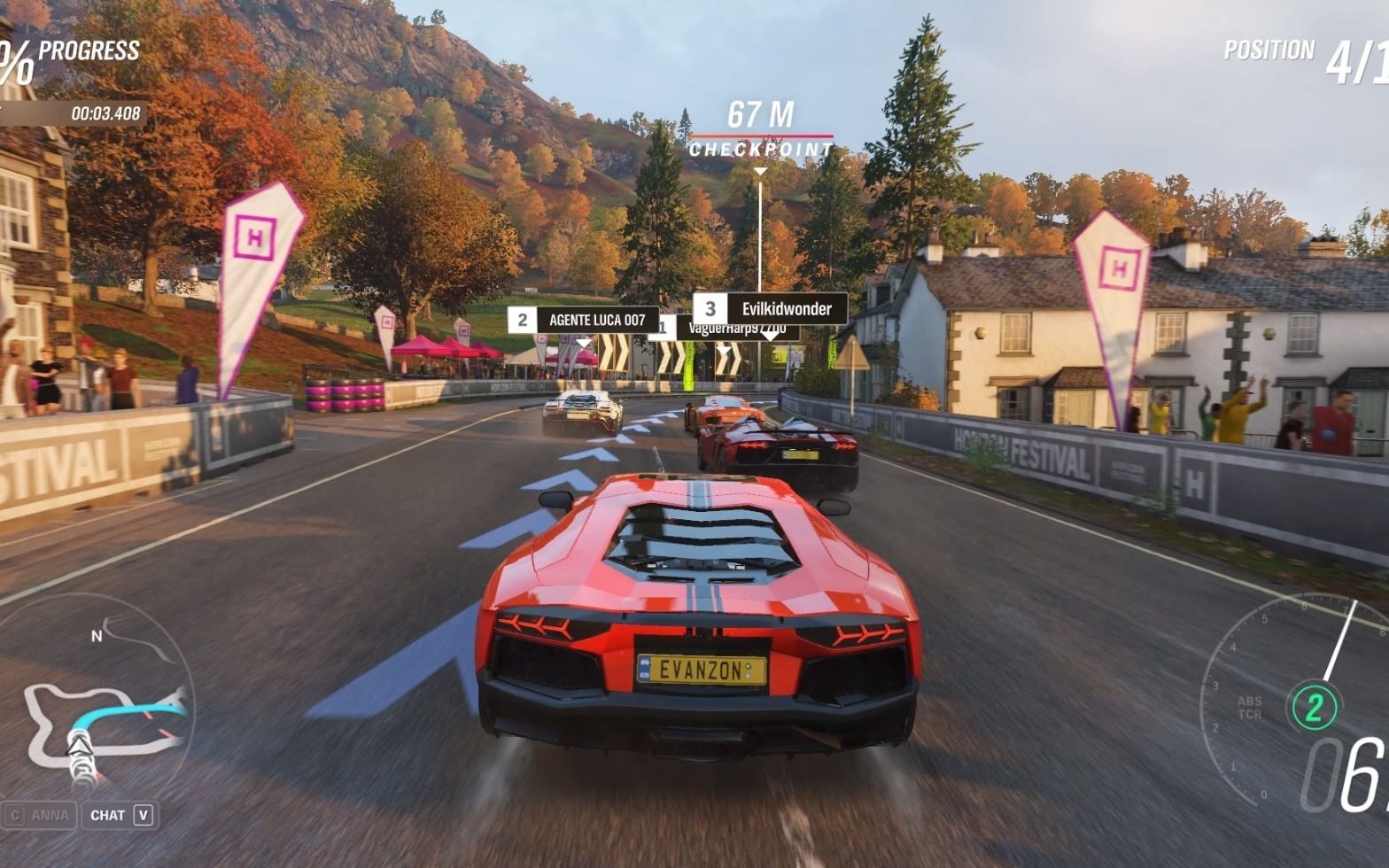 【极限竞速:地平线4】兰博基尼aventador公路赛