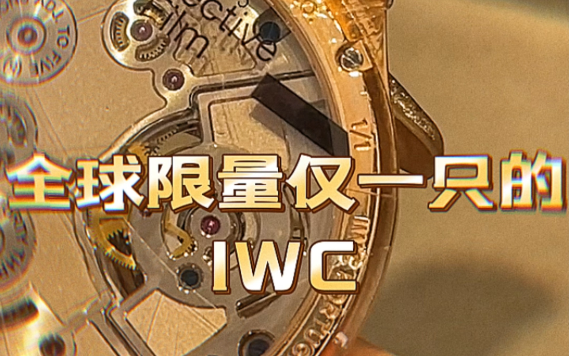 全球限量仅一支的IWC万国表哔哩哔哩bilibili