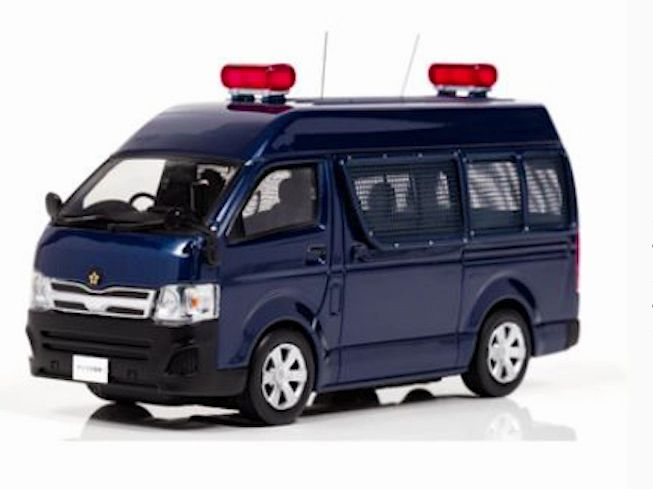 【日本警车】丰田海狮 警察总部保安部防暴警察游击对抗车模型