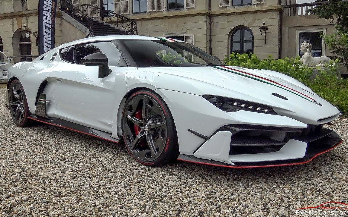 150万欧元italdesignzerouno在路上行驶