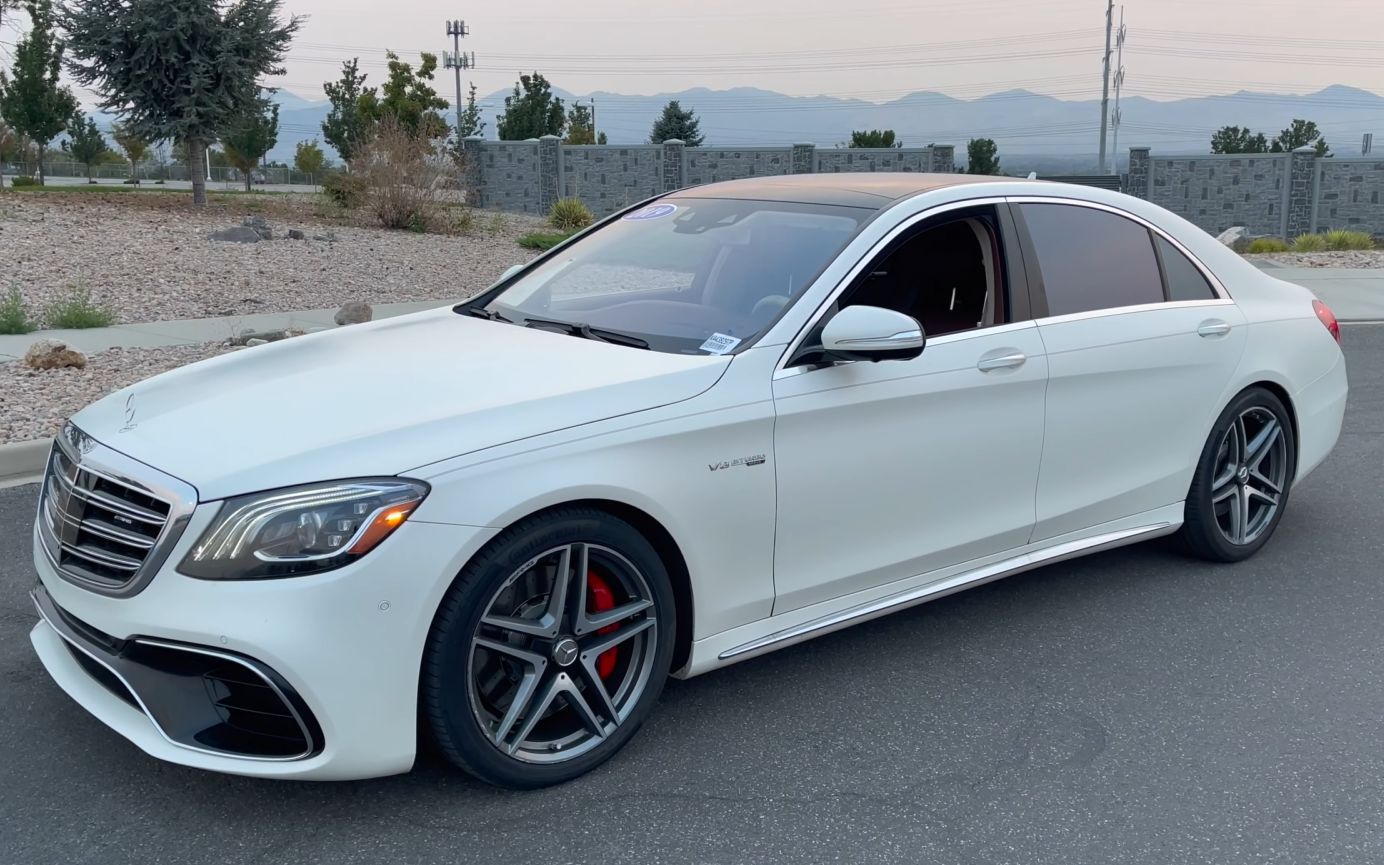 奔驰 w222 s级 s63 amg 白色2019款小黑哥测评(机翻字幕敬请谅解)