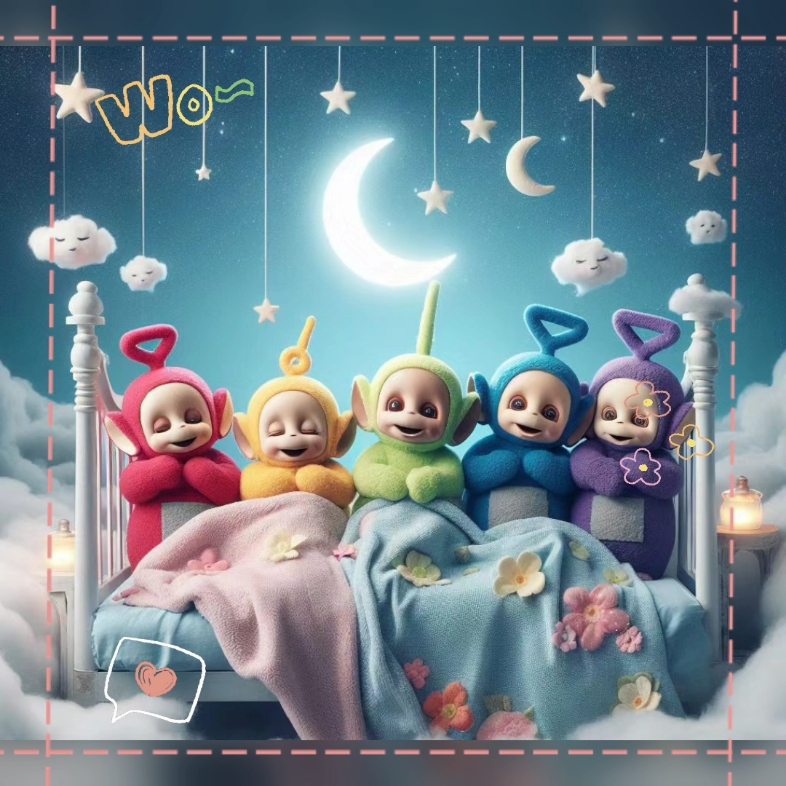 晚安,每一只可爱的天线宝宝