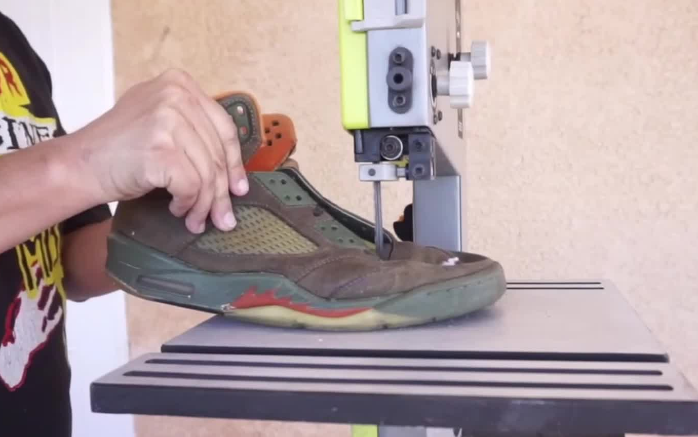 拆解airjordan5aj52006年olive配色球鞋刽子手第七期中文字幕