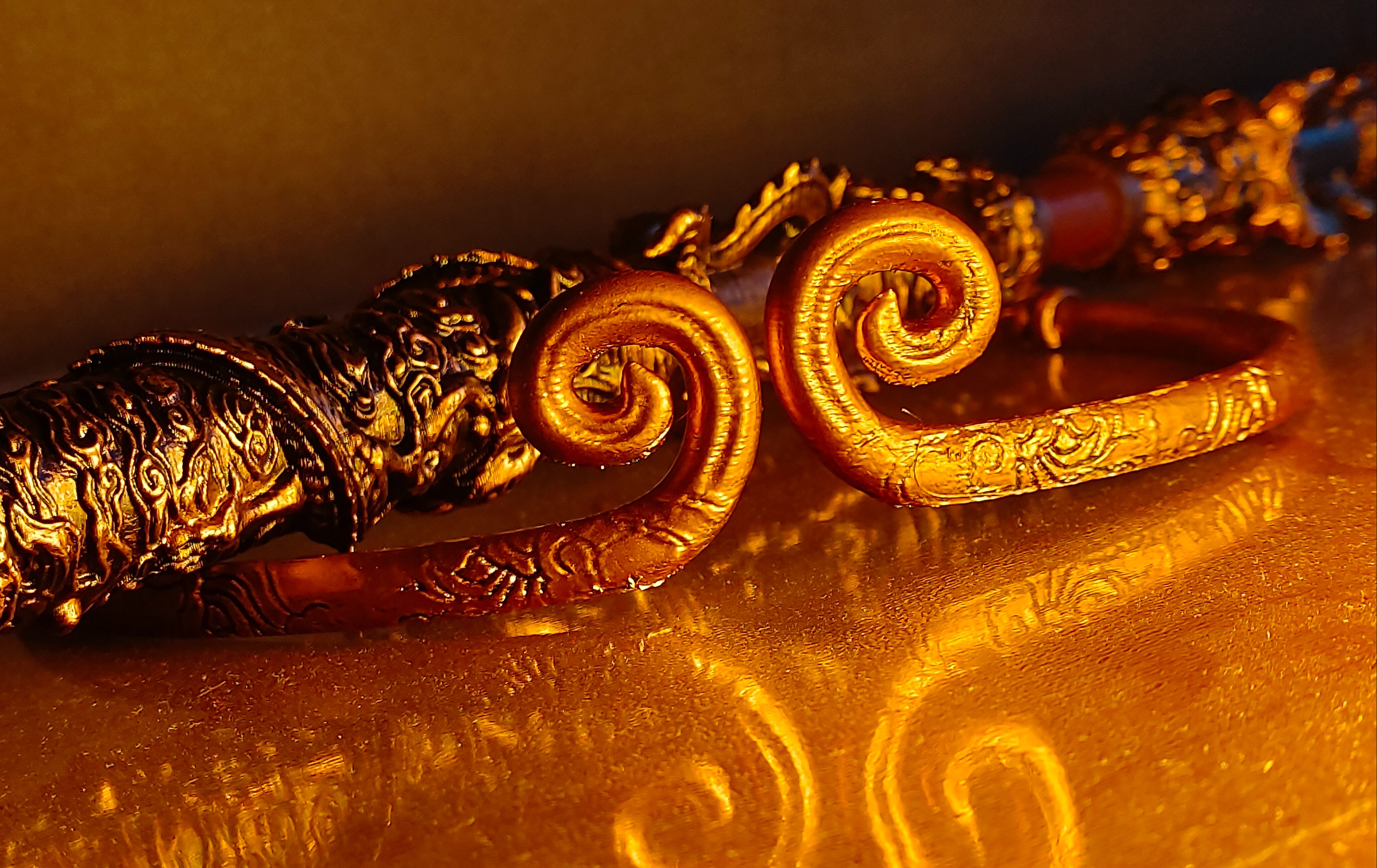 (轻展示)黑神话:悟空 同款金箍棒,金箍3d打印可伸缩成品