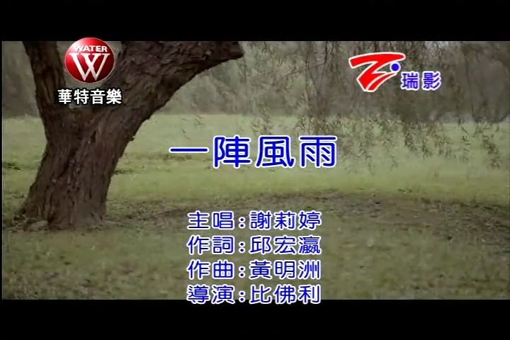 谢莉婷一阵风雨(KTV导唱字幕)哔哩哔哩bilibili