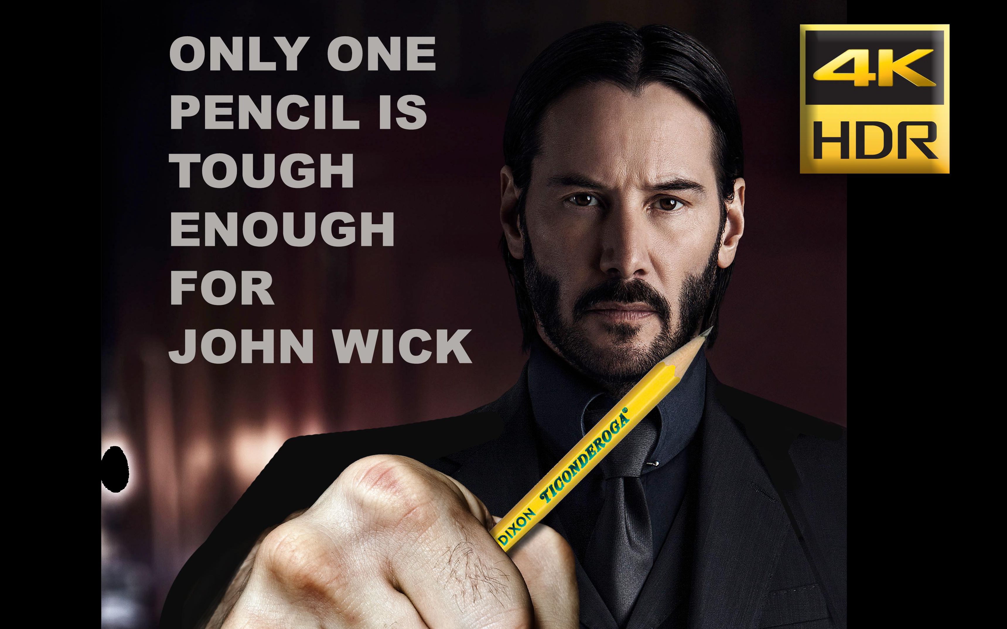 [图]4KHDR 蓝光直传 John Wick 2 疾速追杀 传说中兵器谱排名第一的铅笔终于出现了