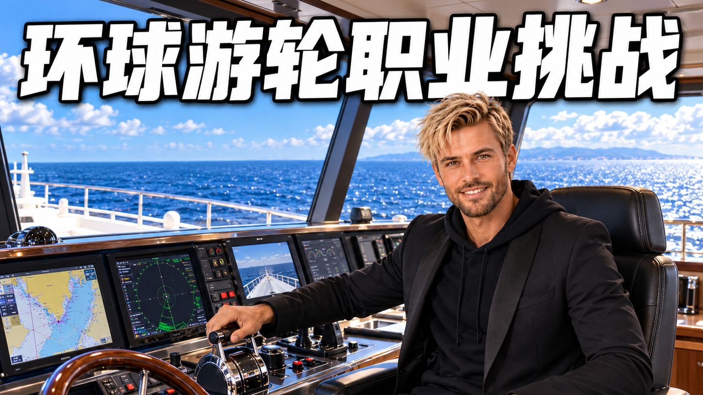 野蜂先生《环球游轮职业挑战》：完成环球航行，就能平分五十亿
