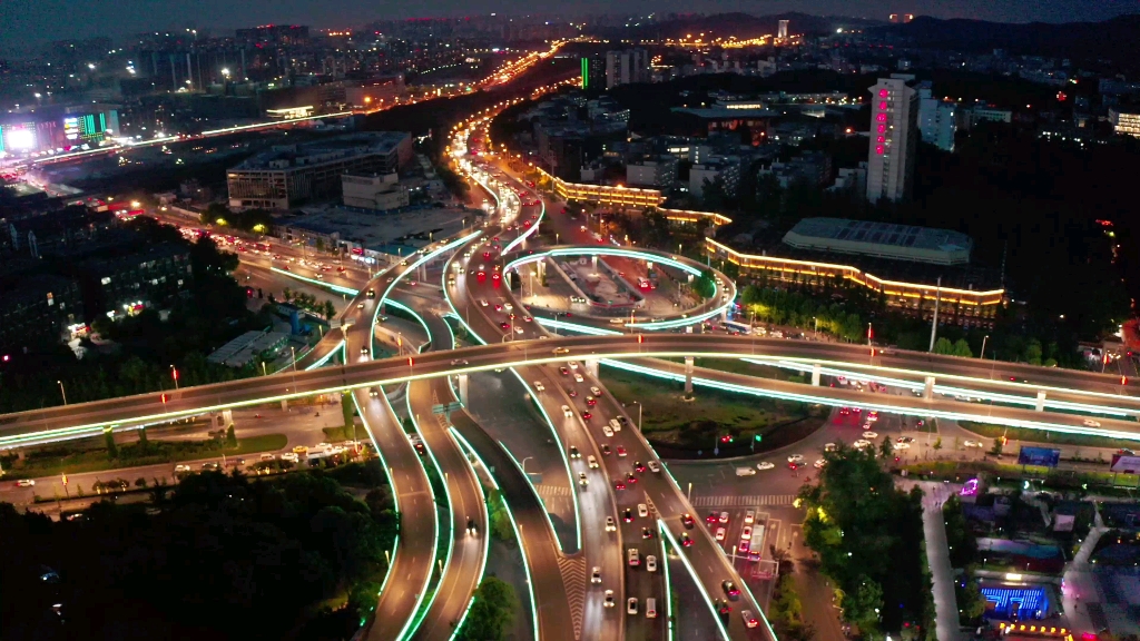 南京最美的立交桥一新庄立交!