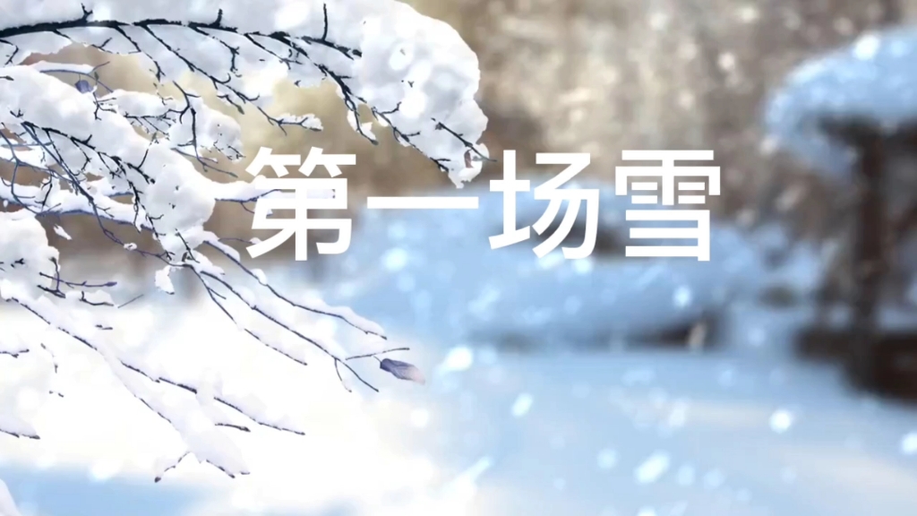 [图]学习普通话第一天《第一场雪》康辉朗读，每天学习一点点，每天进步，一起学习一起进步!