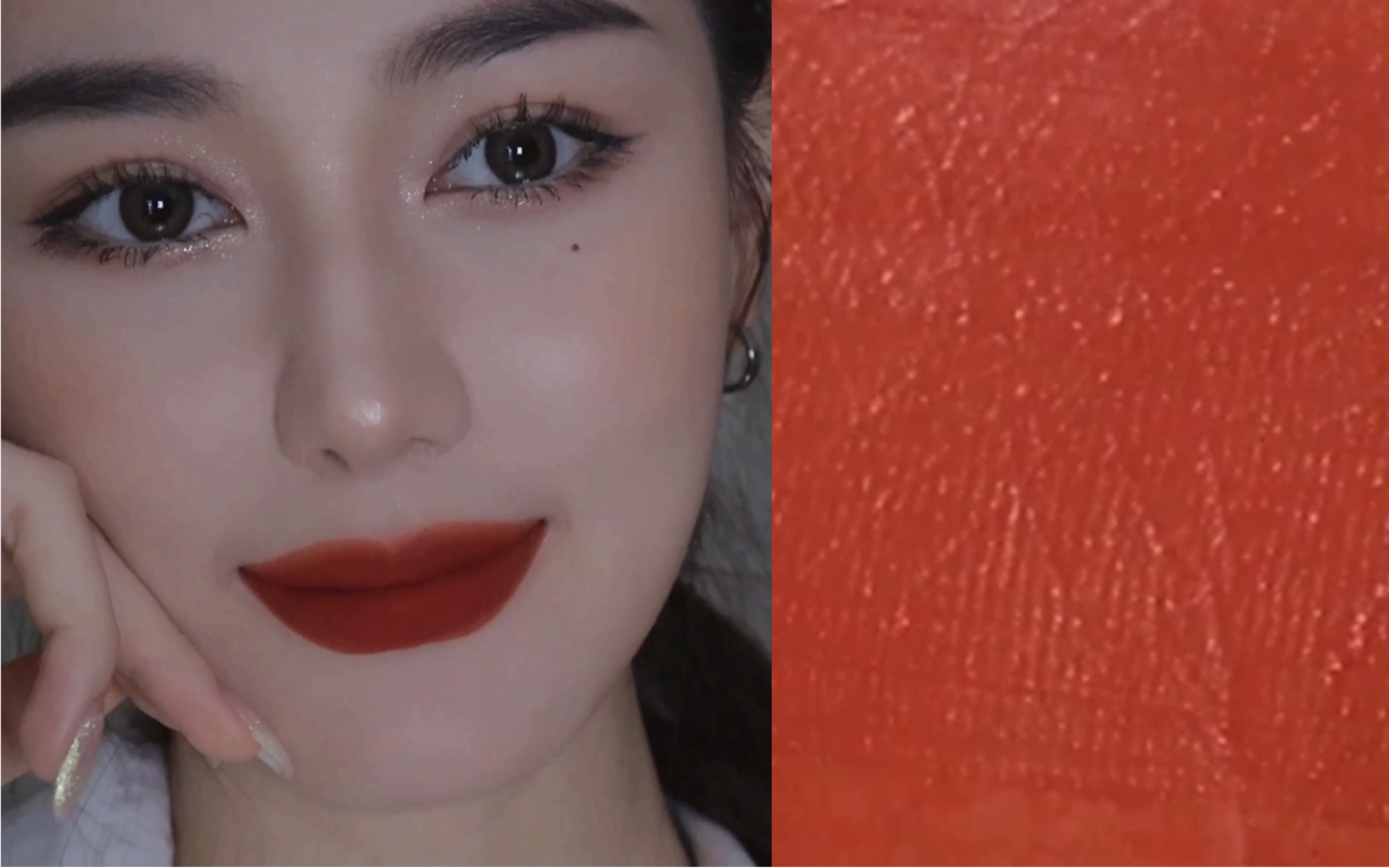 开年红|花西子唇纱试色