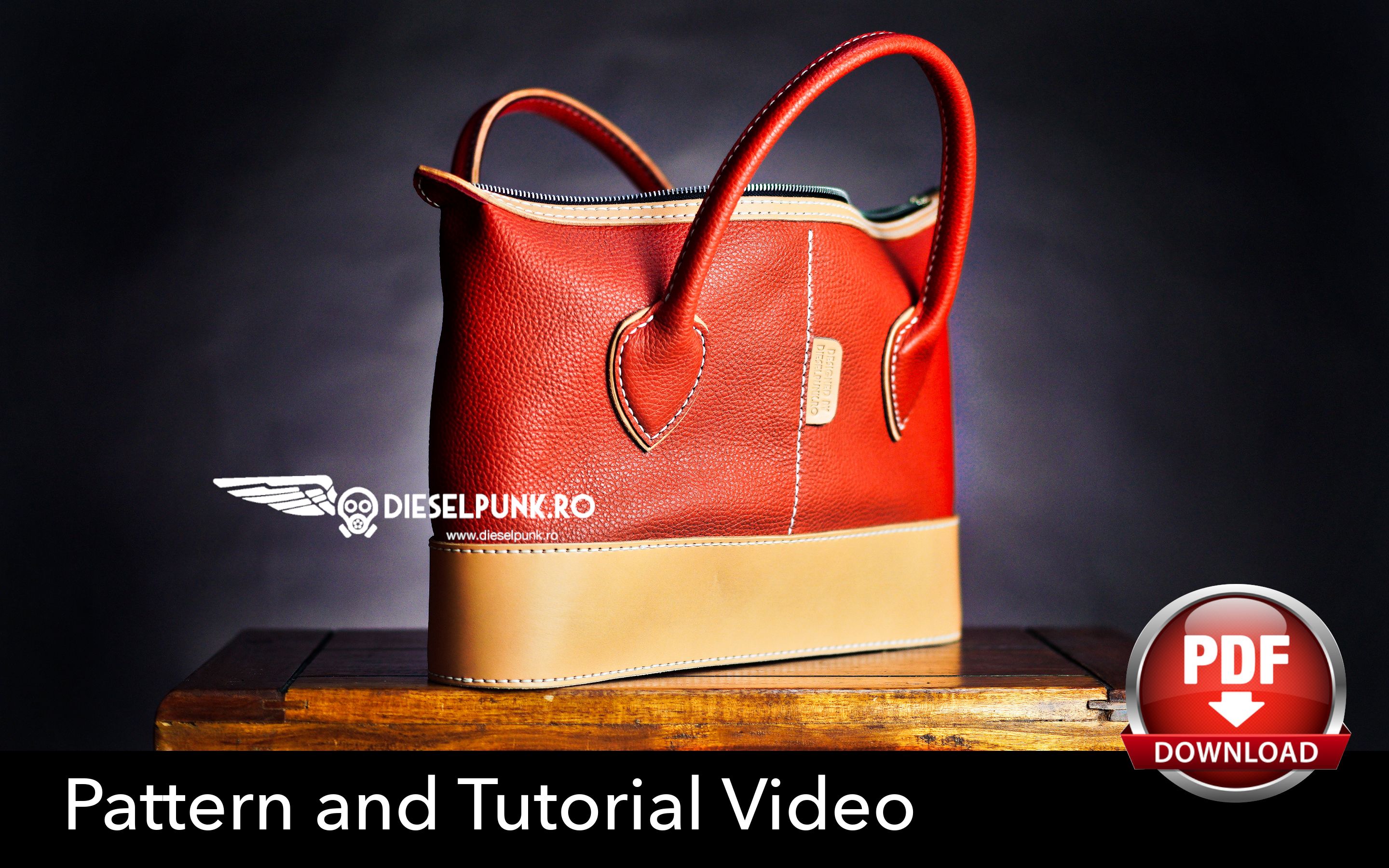 皮革手提袋  教程和图案下载 / Leather Tote Bag  Tutorial and Pattern Download哔哩哔哩bilibili