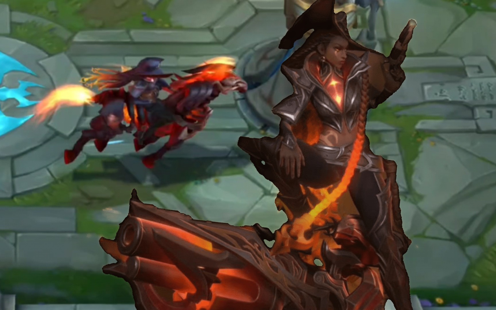 lol手游国际服   西部魔影塞纳    这不公平啊 这女的有骑宠