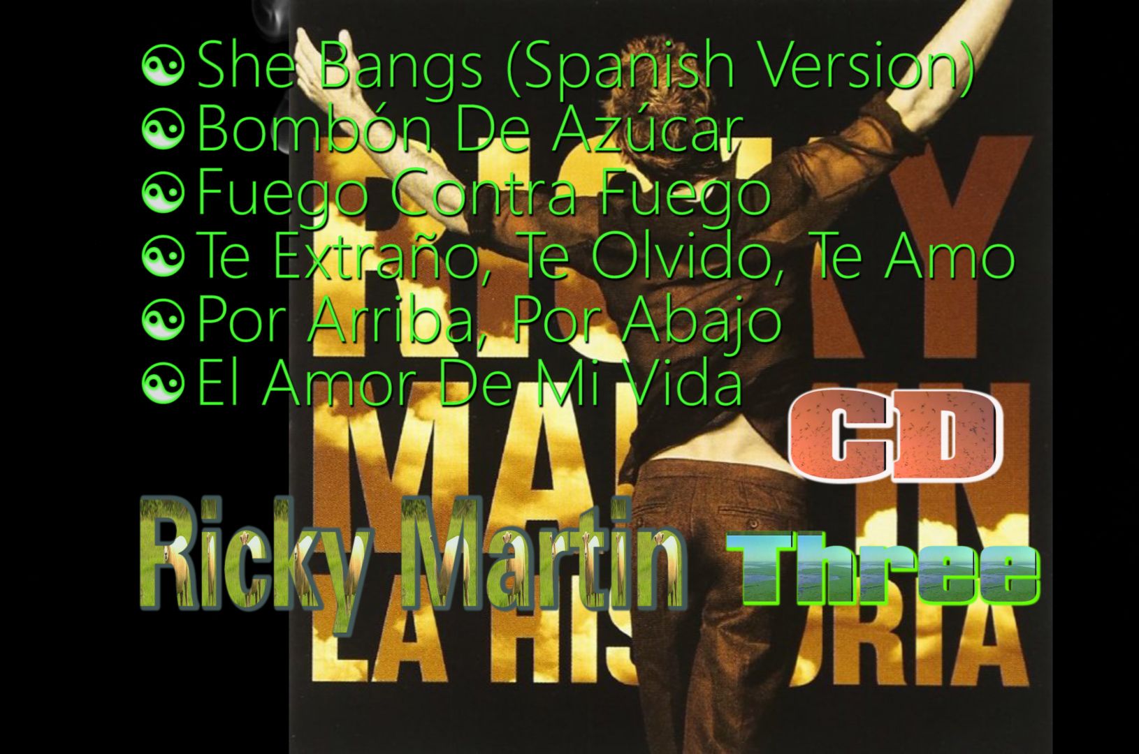 2001年Ricky Martin瑞奇马丁《Ricky Martin LaHistoria》专辑CD3.She Bangs.Bomb㳮 De Az㺣ar哔哩哔哩bilibili