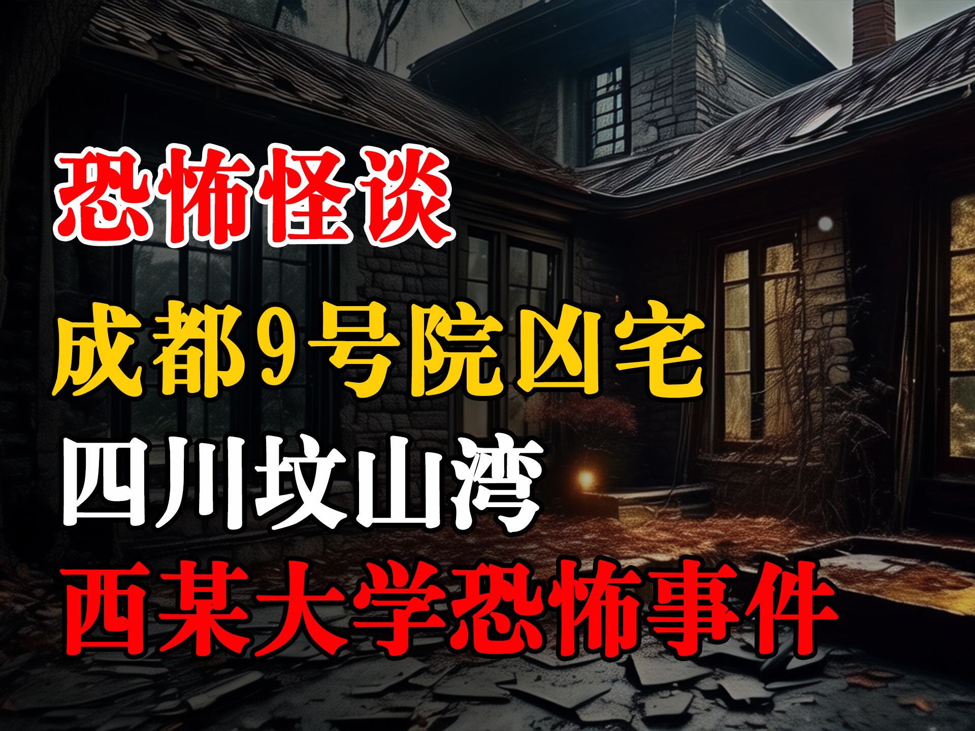 [图]成都9号院凶宅丨四川坟山湾灵异事件丨西某大学恐怖经历丨恐怖故事丨深夜讲鬼话丨故事会丨睡前鬼故事丨鬼故事丨道士丨真是灵异经历丨诡异故事