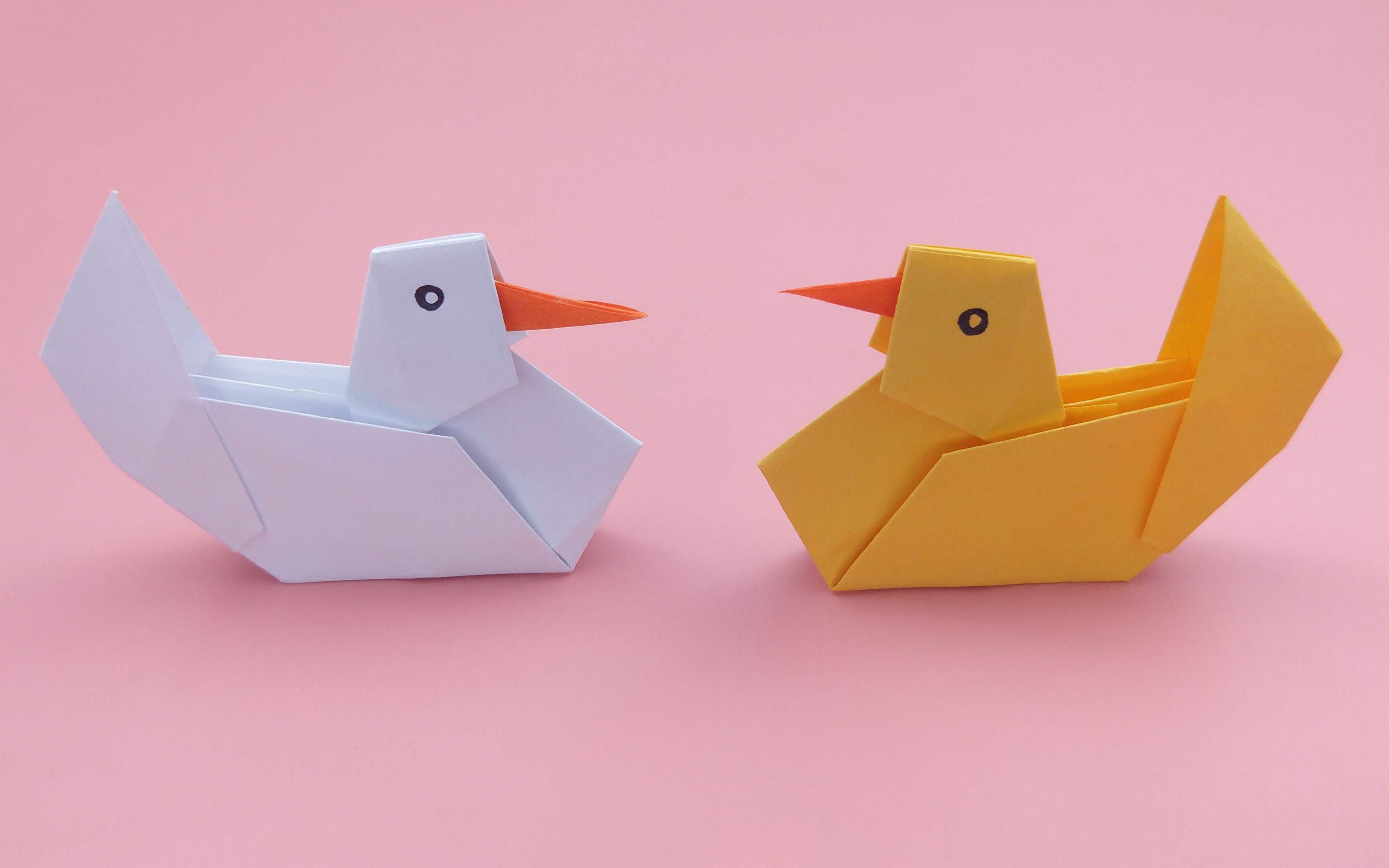 鸭子的折纸方法图片
