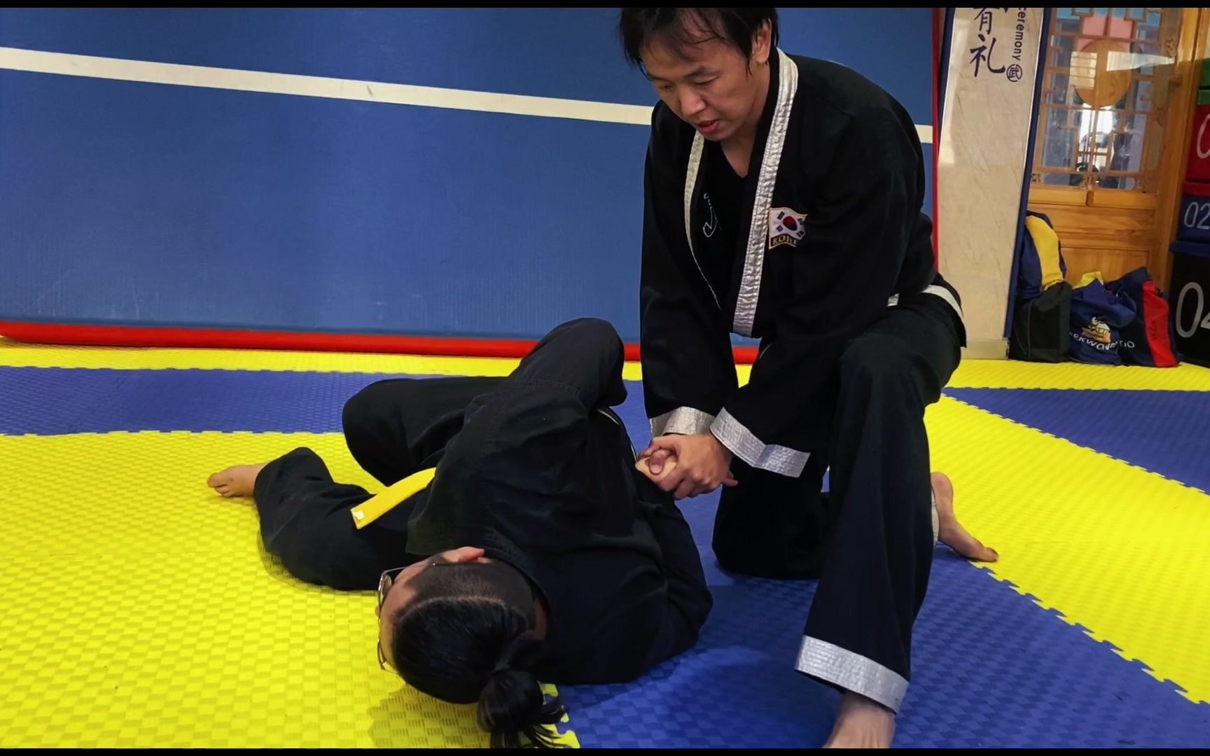 202012c故新会韩式合气道入门教学第九节 擒拿基本功007