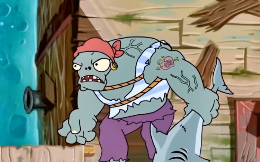 不乖是个胖胖的植物大战僵尸动画-海盗巨人僵尸_哔哩哔哩bilibili_植