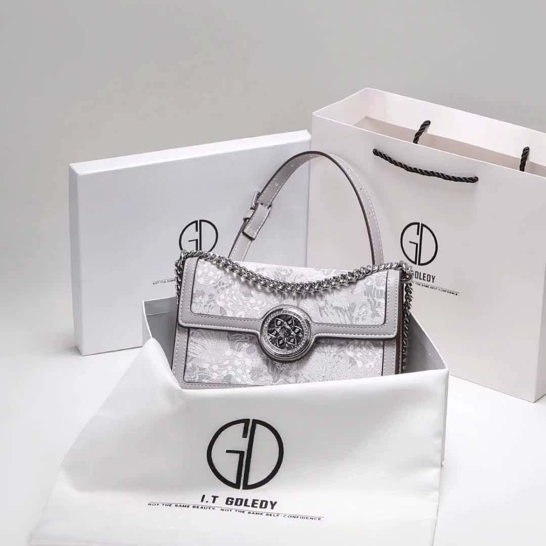 it gdledy轻奢女包链条腋下包小众百搭锁扣包斜挎女2023夏季包包2217