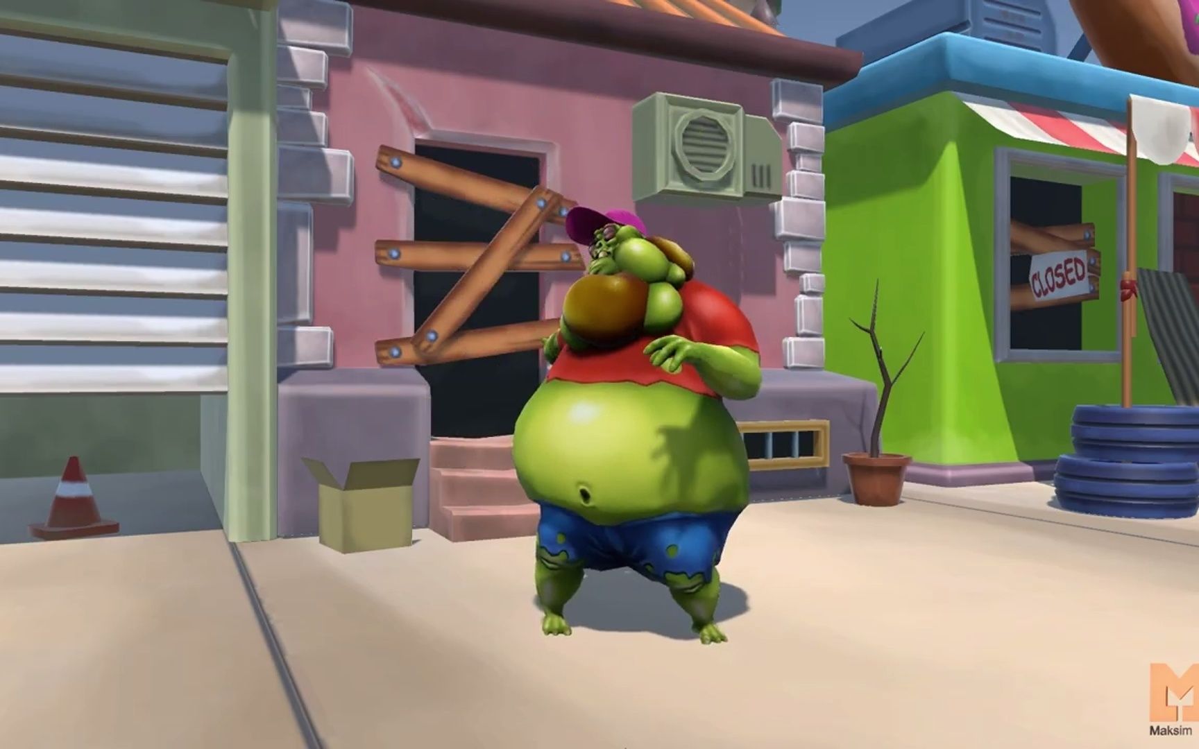 【unity3d】游戏角色怪物卡通僵尸模型cartoon zombies pack