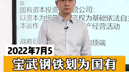 宝武转国有资本运营公司背后的意义哔哩哔哩bilibili