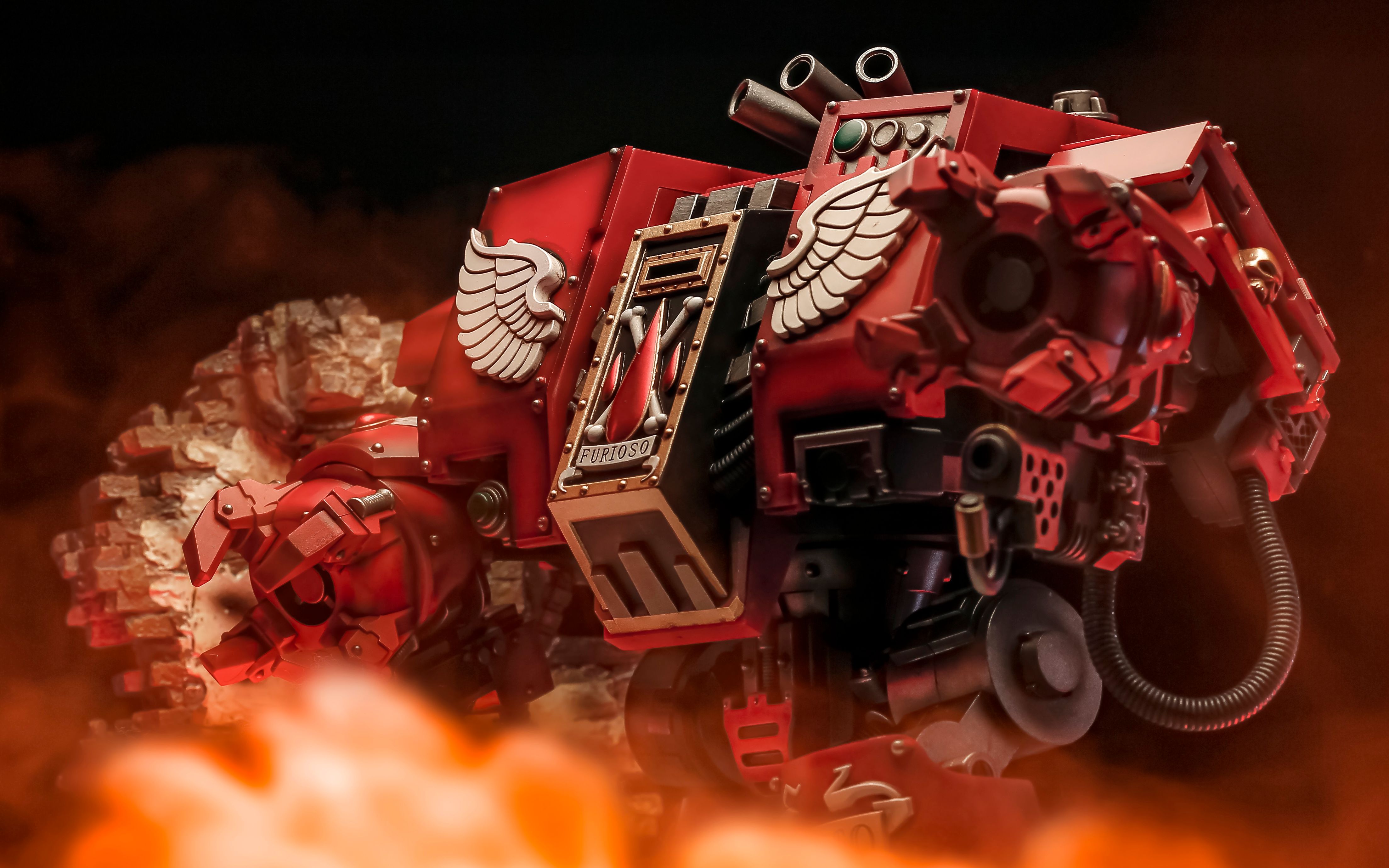 『拍这玩儿』暴烈无畏 圣血天使机甲 战锤40k 暗源 joytoy warhammer