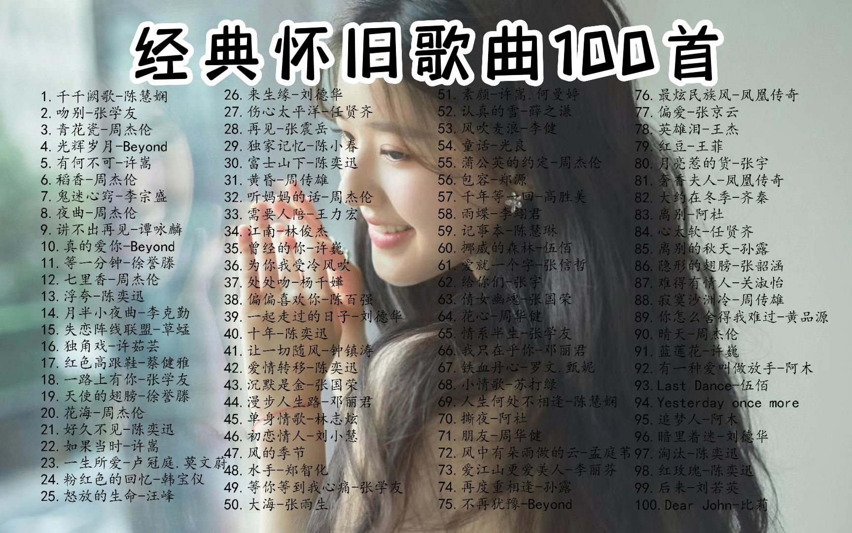 [图]『经典老歌』70.80.90年代经典怀旧金曲合集，无损音质 分集播放，无损音乐合集