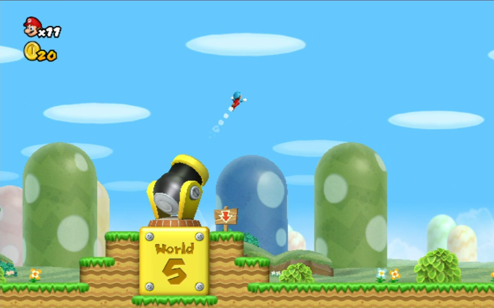 【乐乐de游戏实况】新超级马里奥兄弟wii (跳关 五命通关)