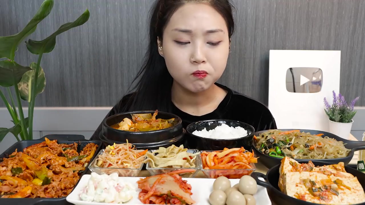 吃播大胃王:韩国家底饮食,尽情的吃吧