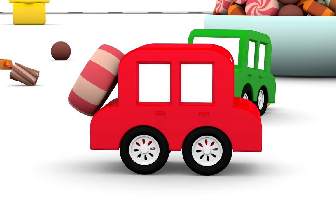 candy tree 糖果小汽车 车宝四兄弟 无字幕版 4 cars cartoon cars