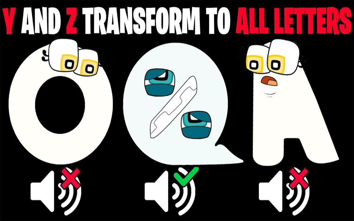 新字母lore,但y和z转换为所有字母