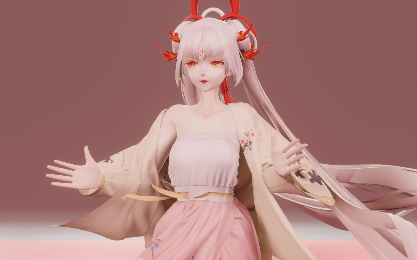 [图][布料/不知火/阴阳师MMD]阿离：宅舞我不太行，别嫌弃 ＞﹏＜