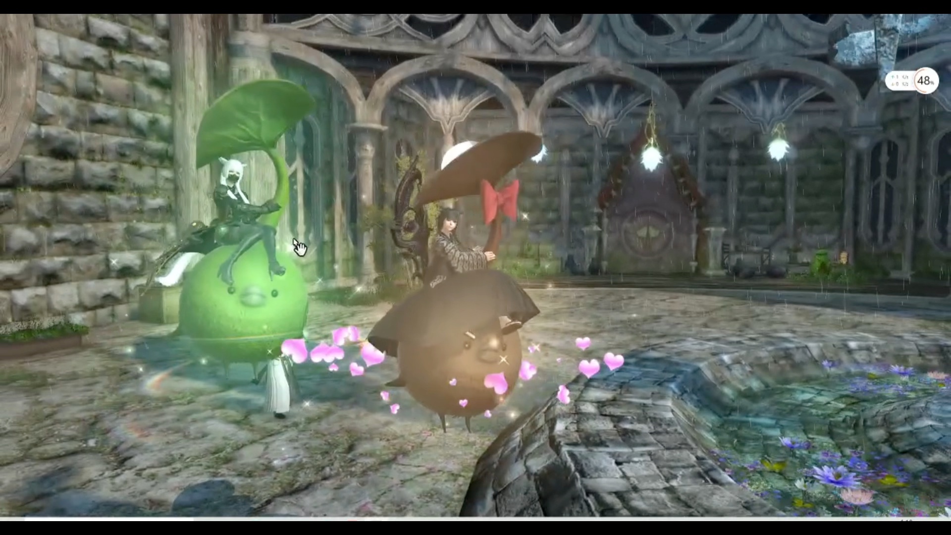 最终幻想14x罗森巧克力叶大妖vs原版叶大妖对比ff14联动坐骑