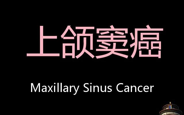 上颌窦癌 chinese pronunciation maxillary sinus cancer