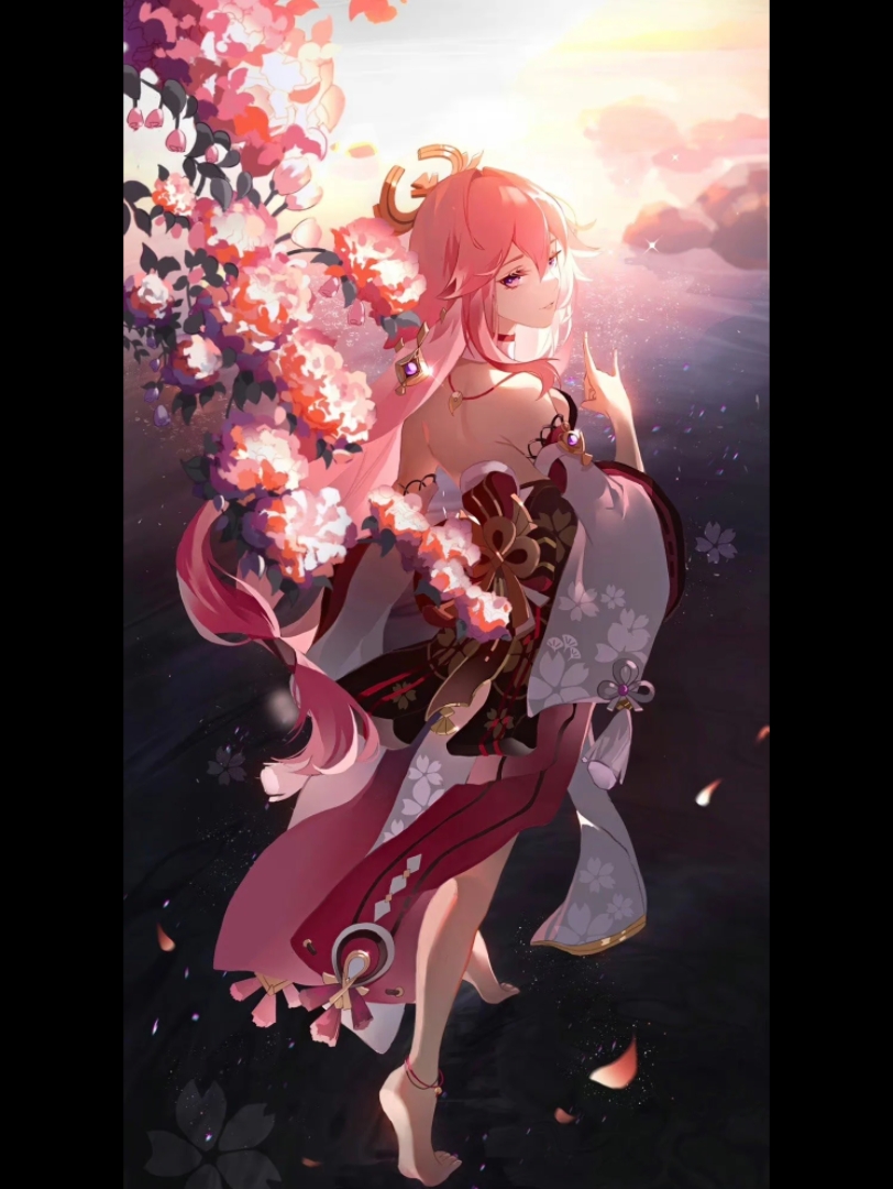 【原神】八重神子美图(侵删)