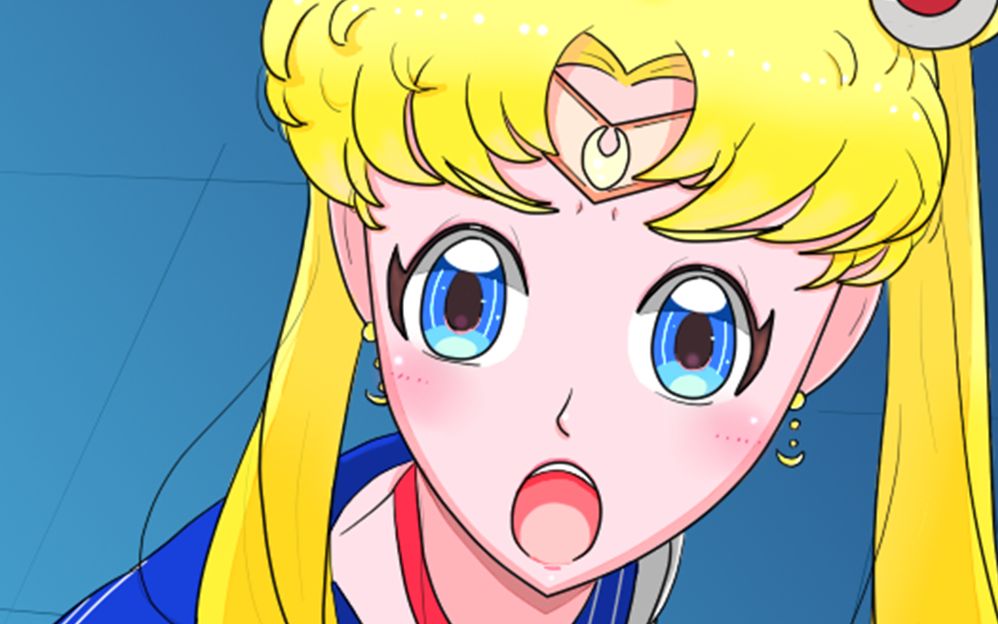 【sai】个人画风,月野兔绘画过程_哔哩哔哩 (゜-゜)つロ 干杯~-bili