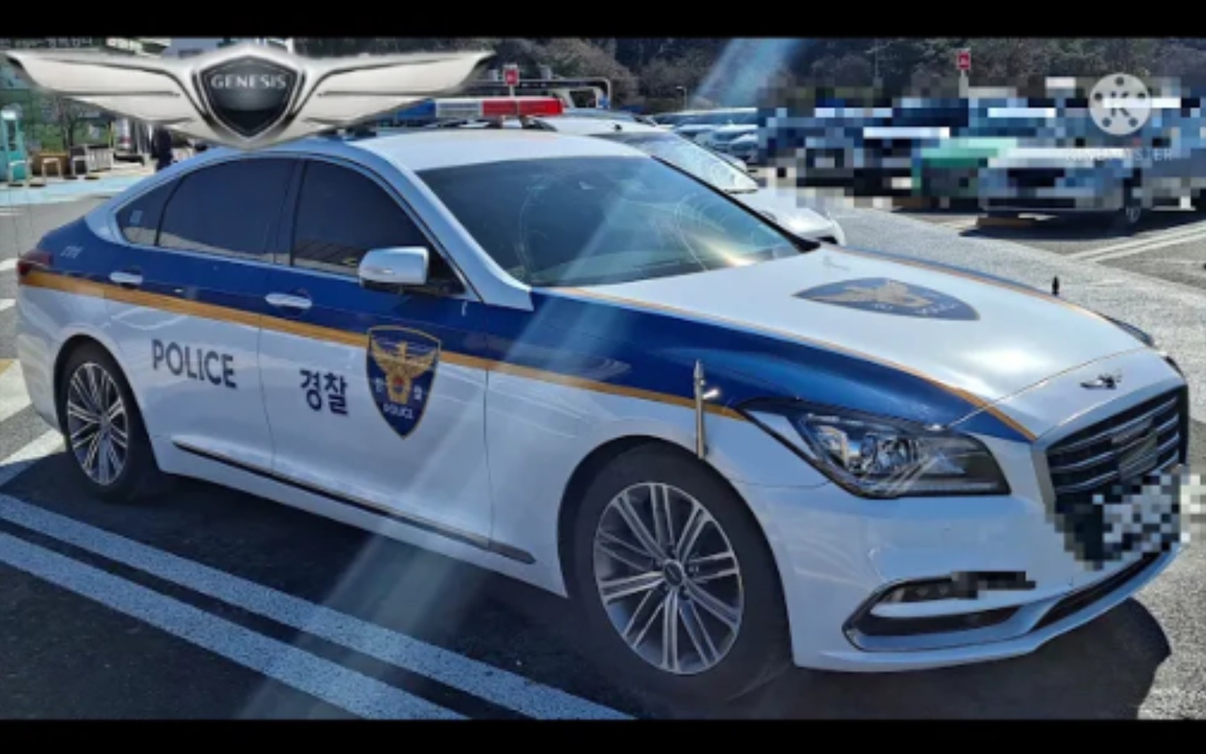 koreanpolice韩国警察厅genesisg80警车近拍