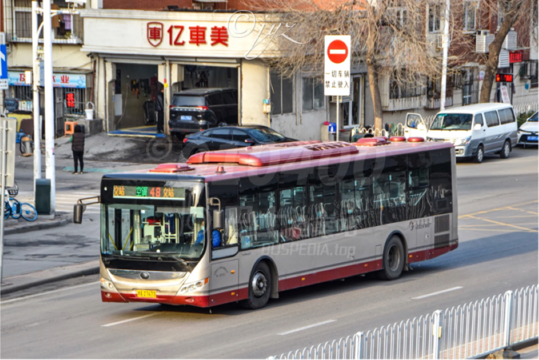 天津公交48路宇通zk6120chevpg52快速路运行实录(8-2053)