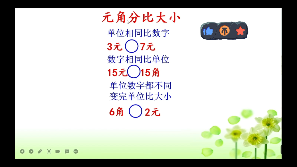 元角分比大小