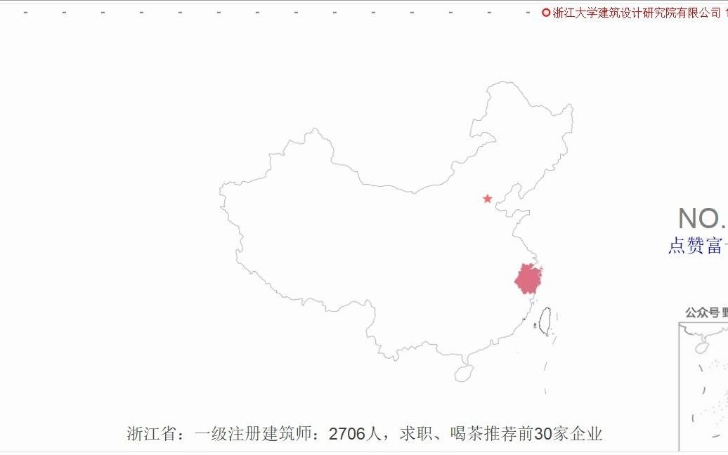 浙江省:一级注册建筑师:2706人,求职、喝茶推荐前30家企业哔哩哔哩bilibili