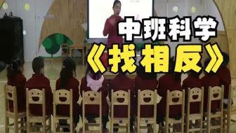 幼儿园优质微课：中班科学《找相反》