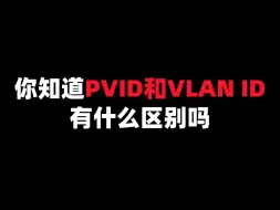 Download Video: 你知道PVID和VLAN ID有什么区别吗