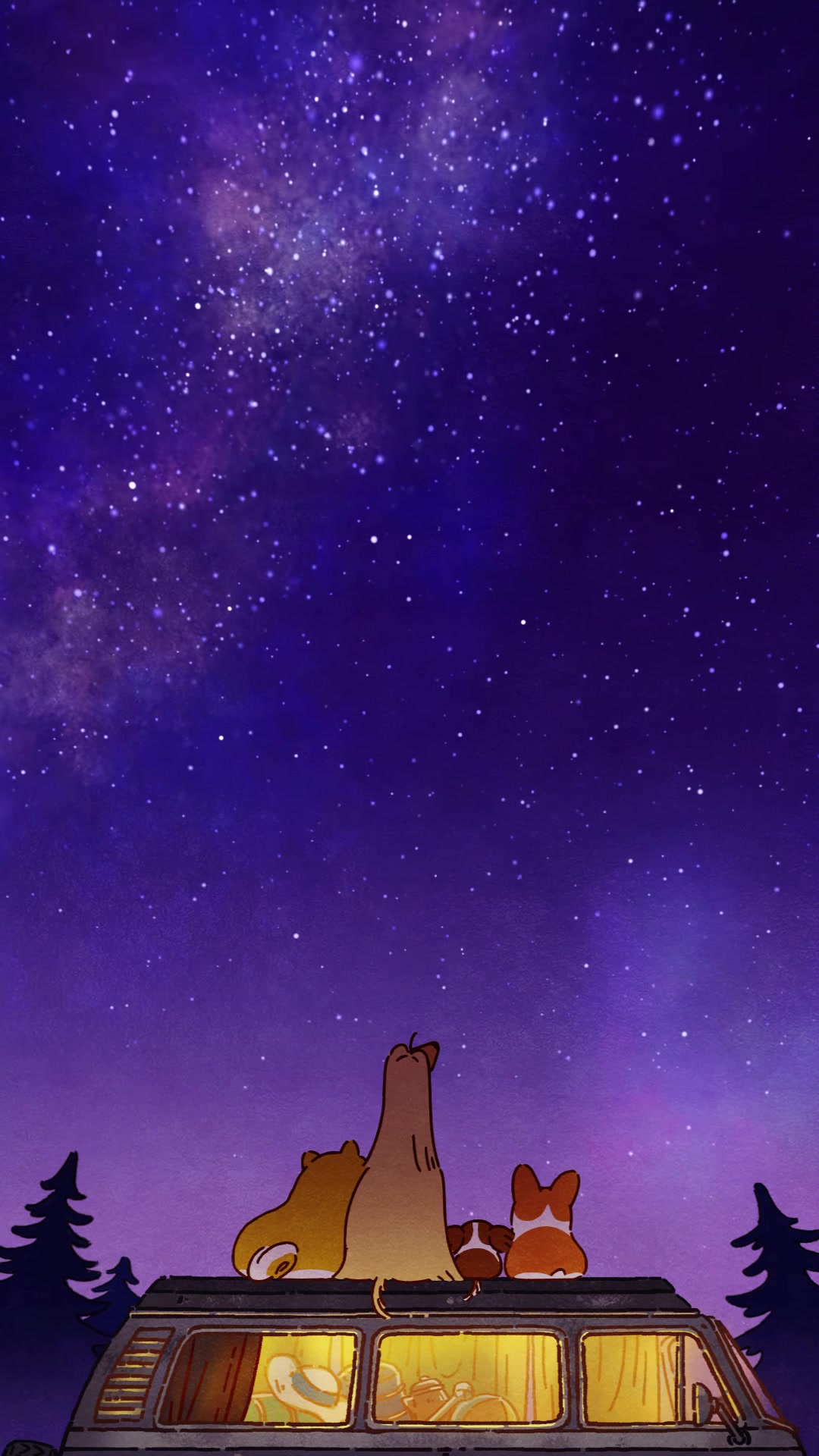 【白噪音】【轻音乐】夜晚,一起看流星,听虫鸣.