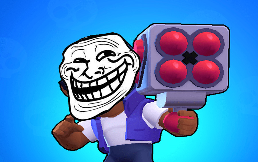 【荒野乱斗】新手刚玩布洛克就能吃鸡?