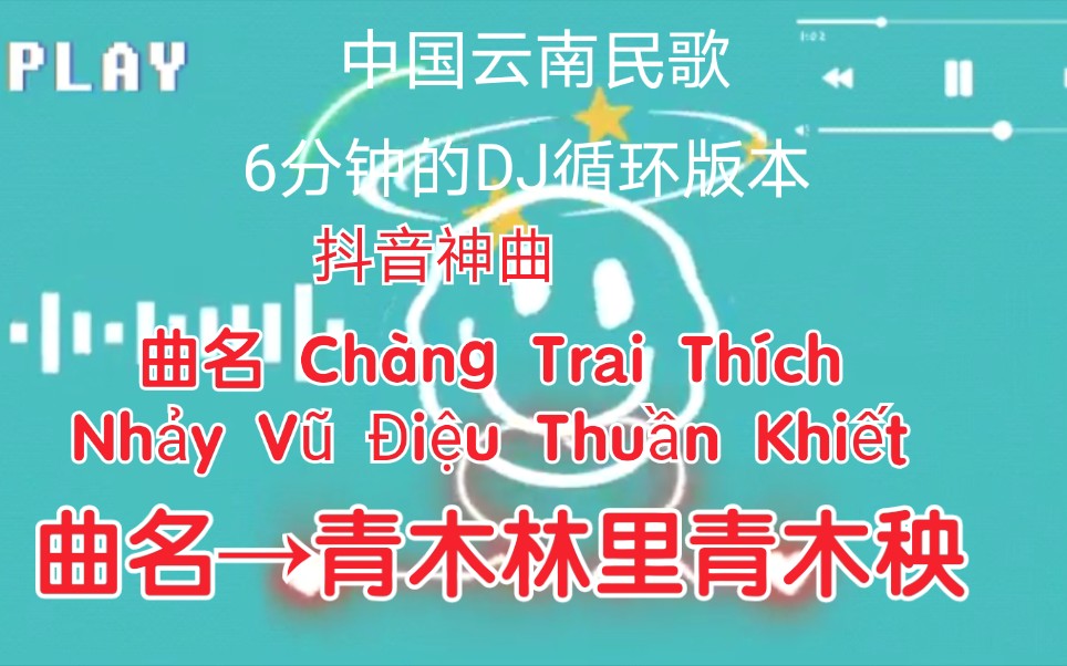 [图]【中国歌曲】【云南民歌】【曲名 Chàng Trai Thích Nhảy Vũ Điệu Thuần Khiết →青木林里青木秧】6分钟的DJ循环版本