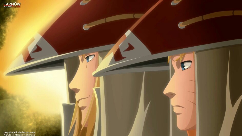 以吾之光护我大木叶周全.黄色闪光ー波风水门.