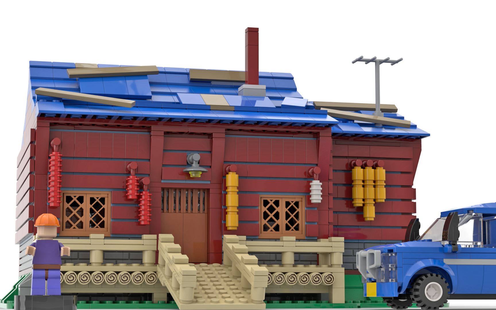 乐高moc熊出没光头强的小屋(图纸)第三部分