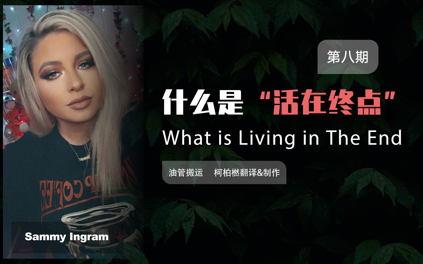 [图]【Sammy Ingram搬运】什么是活在终点 | What is Living In The End