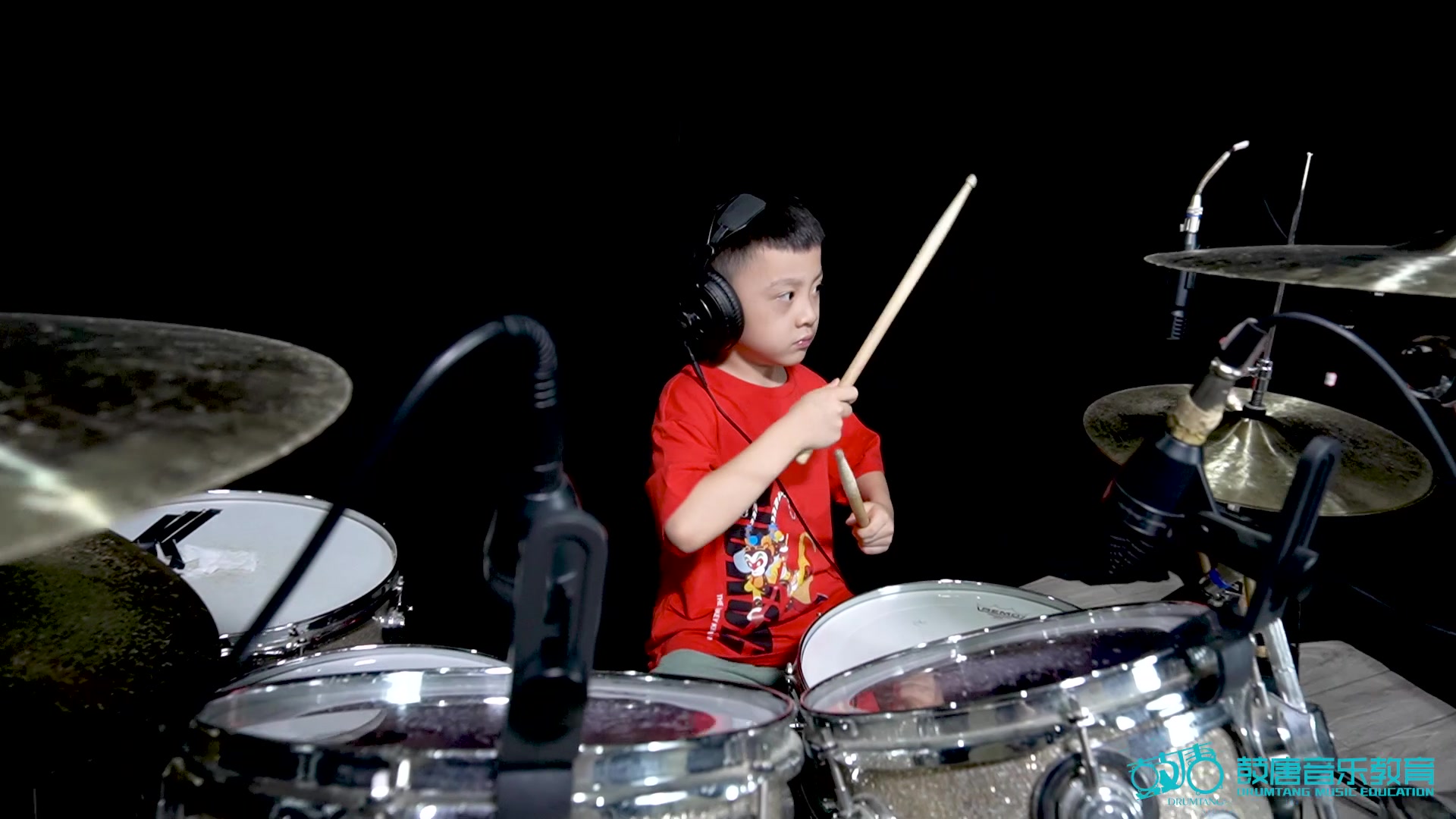 深圳鼓唐七岁架子鼓手朱凯闻《hazee daze》鼓唐音乐教育